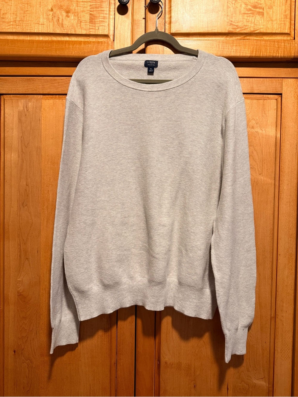 J. Crew Men’s Heather Light Gray Crewneck Sweater - Worn 1 Time